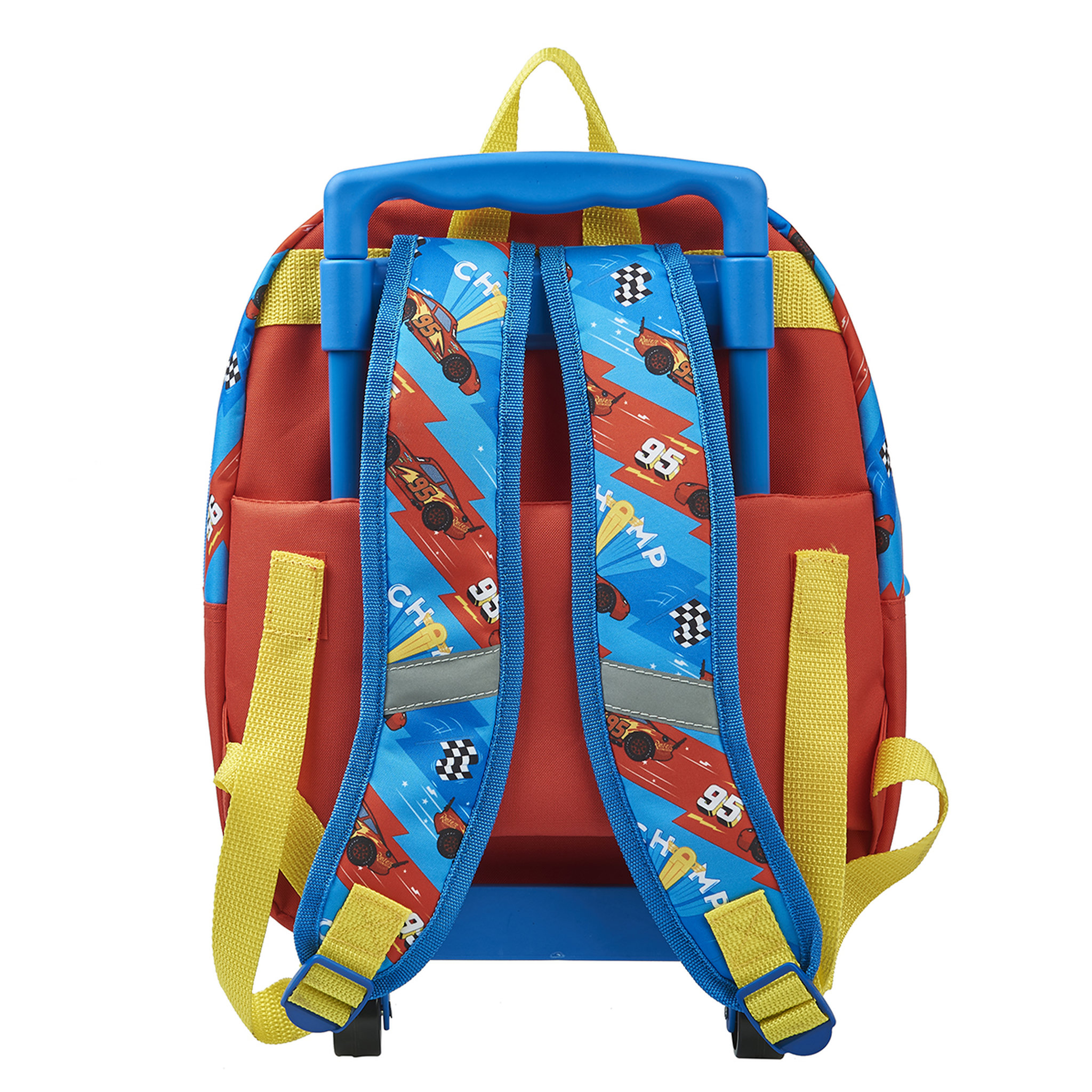 Voir la diapositive 3 : DISNEY Sac maternelle à roulettes bleu Cars
