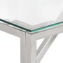 Voir la diapositive 4 : VIDAXL Table console argente acier inoxydable et verre trempe