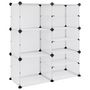 Voir la diapositive 2 : VIDAXL Etagere a chaussures Transparent 84x31,5x93 cm PP