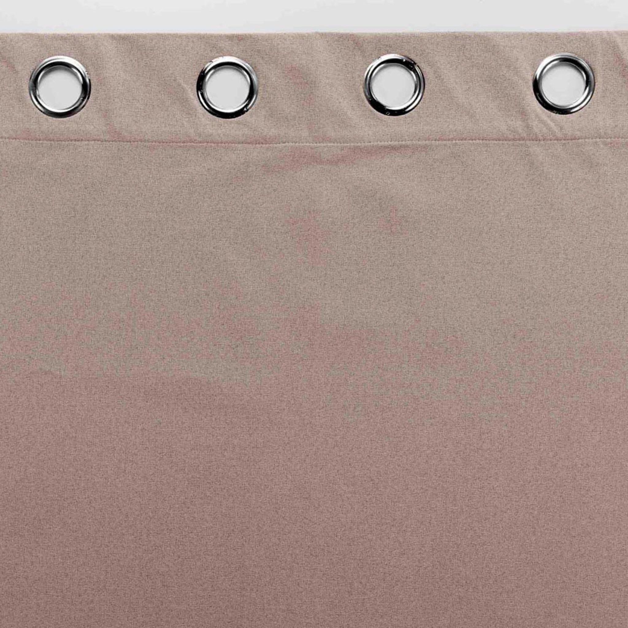 Voir la diapositive 3 : Douceur d'Intérieur Rideau occultant à œillets  occultiss  135x180cm noisette