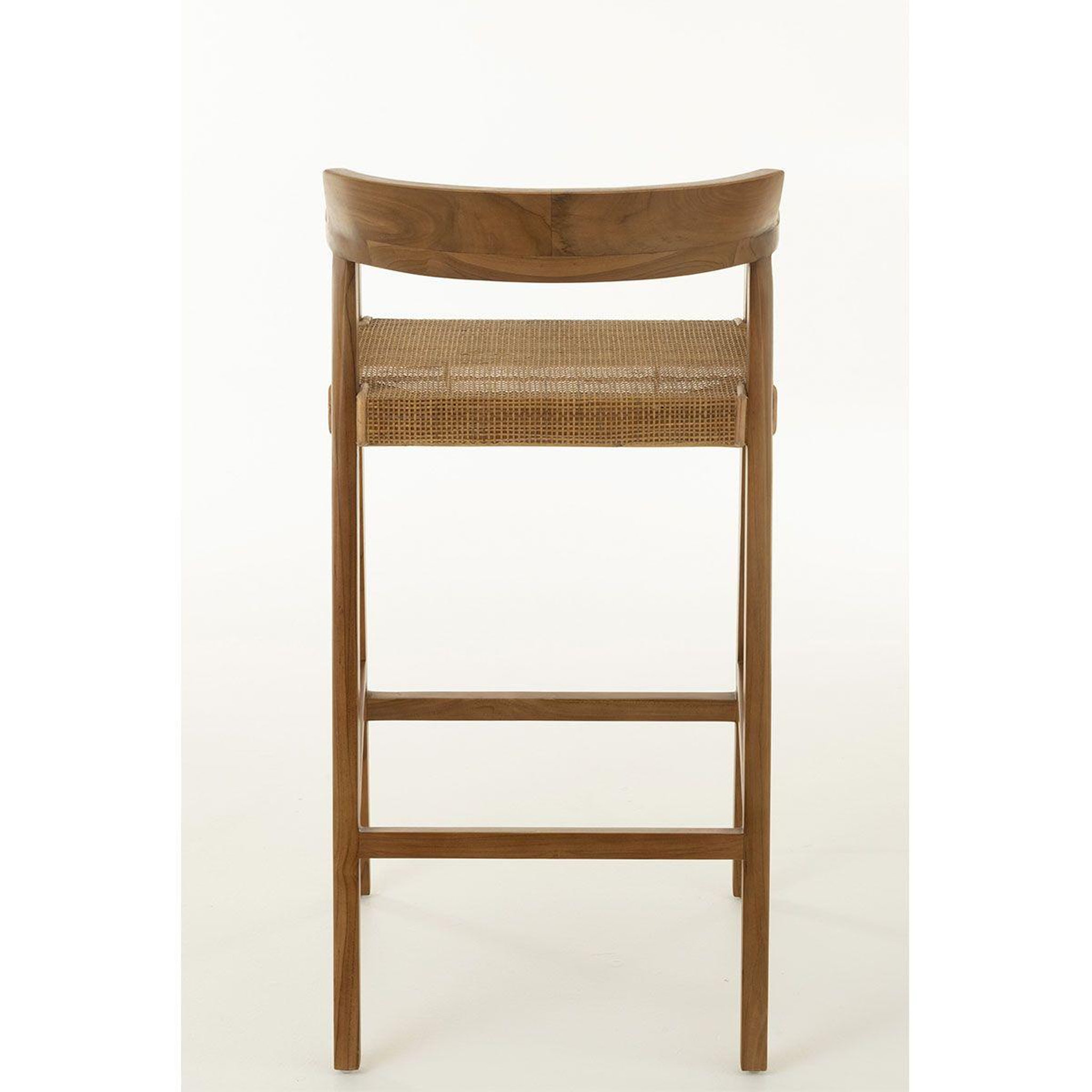 Voir la diapositive 5 : J-LINE Tabouret de bar design  sungkai  100cm marron