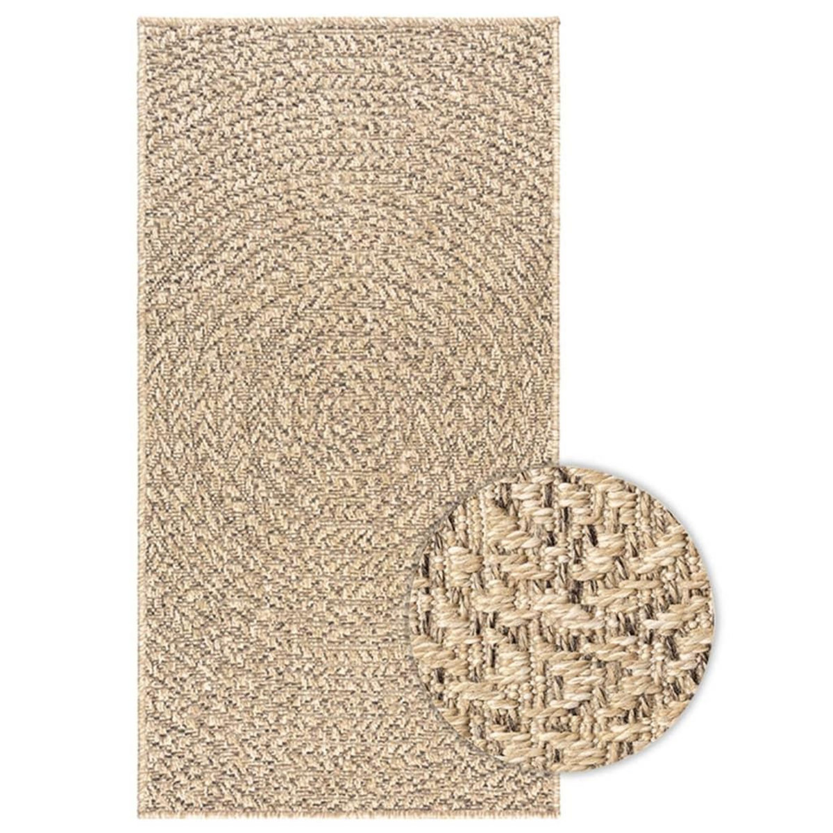 VIDAXL Tapis ZIZUR 100x200 cm aspect de jute interieur et exterieur