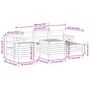 Voir la diapositive 6 : VIDAXL Salon de jardin 7 pcs bois massif sapin de douglas