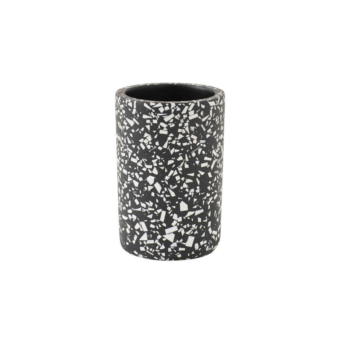 GUY LEVASSEUR Set salle de bain terrazzo 3 pièces polyrésine noir