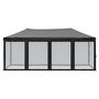 Voir la diapositive 3 : VIDAXL Tente de reception pliable avec parois Noir 3x6 m