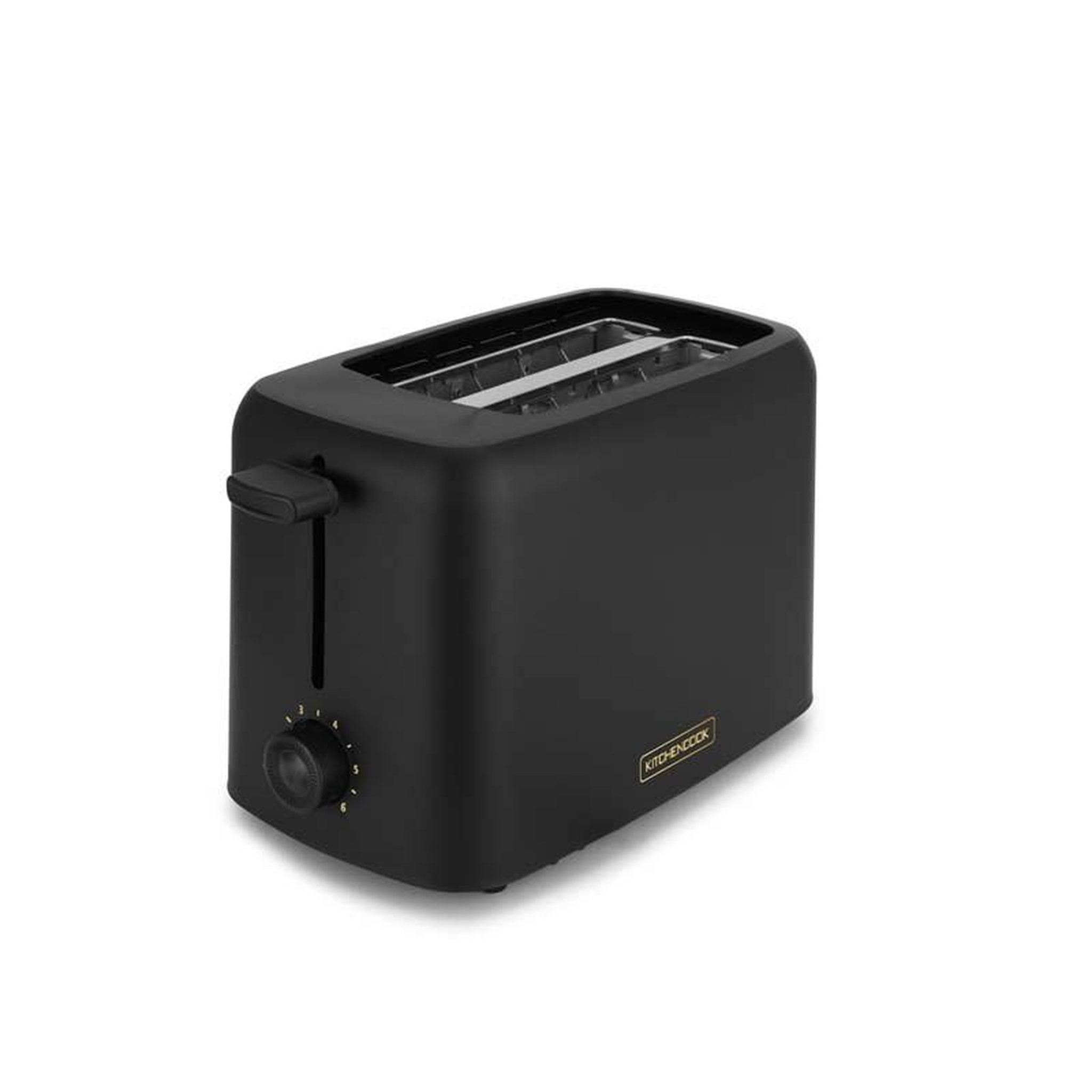 Voir la diapositive 1 : KITCHENCOOK Kitchencook - matt_toast - noir mat - grille-pain 2 fentes - 6 niveaux - 650w