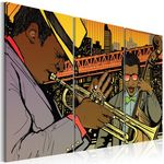 Paris Prix Tableau Imprimé  Musicien de Jazz. Coloris disponibles : Multicolore