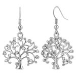 SC CRYSTAL Boucles d'oreilles arbre de vie par SC Crystal®