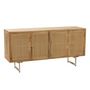 Voir la diapositive 1 : Paris Prix Buffet en Bois 4 Portes  Weaving  170cm Naturel