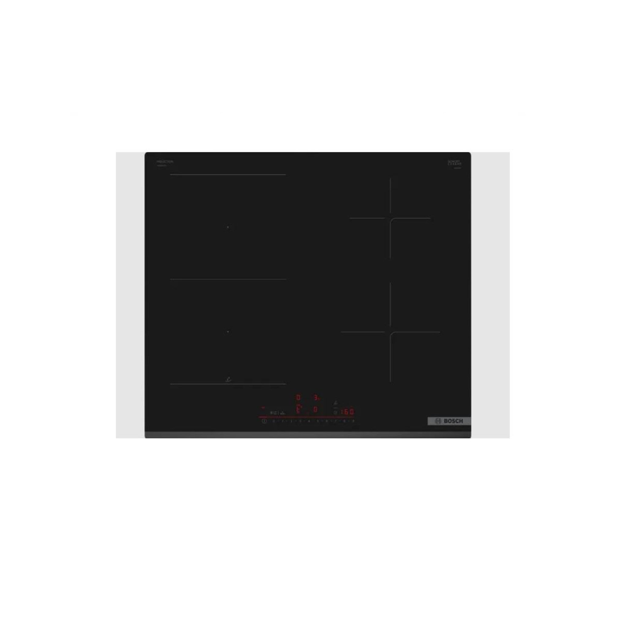 BOSCH Table de cuisson induction 60cm 4 feux 6900w noir - PVS63KHC1E