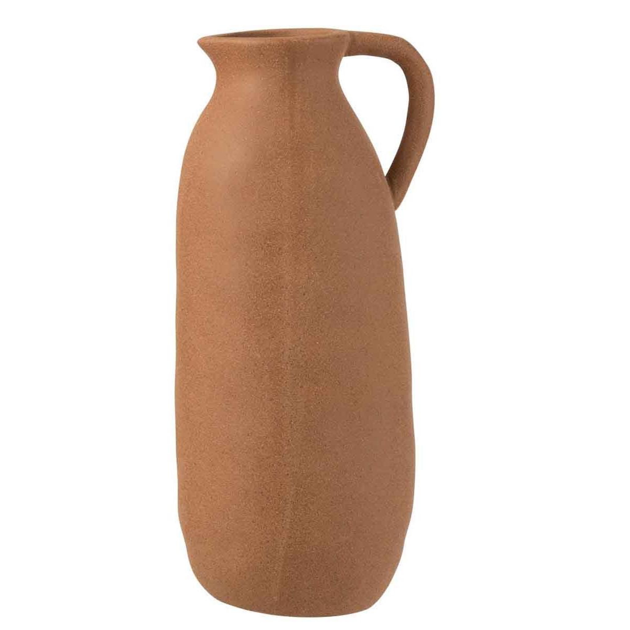 J-LINE Vase design en céramique  cruche  37cm marron