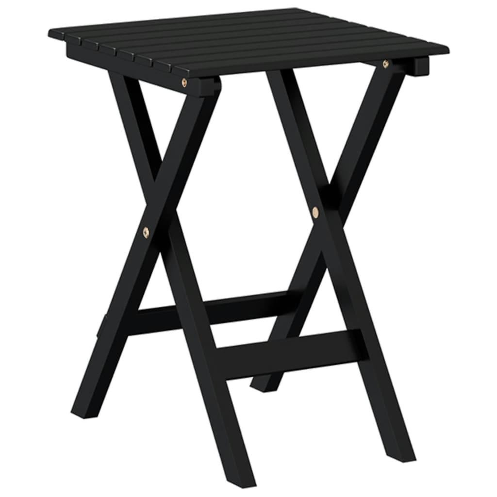 Voir la diapositive 4 : VIDAXL Chaise a bascule avec table pliable noir bois massif peuplier