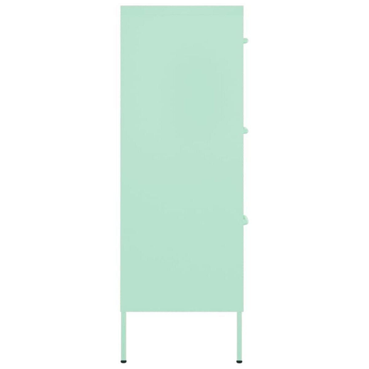 VIDAXL Armoire a tiroirs Vert menthe 80x35x101,5 cm Acier