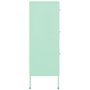 Voir la diapositive 4 : VIDAXL Armoire a tiroirs Vert menthe 80x35x101,5 cm Acier