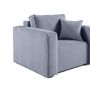 Voir la diapositive 4 : BEST MOBILIER Topaze - fauteuil - en velours texturé