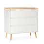 Voir la diapositive 1 : VS VENTA-STOCK Commode Desi 3 tiroirs couleur Blanc