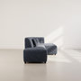 Voir la diapositive 5 : LISA DESIGN Curtis - canapé d'angle droit 4 places sans accoudoir en tissu texturé