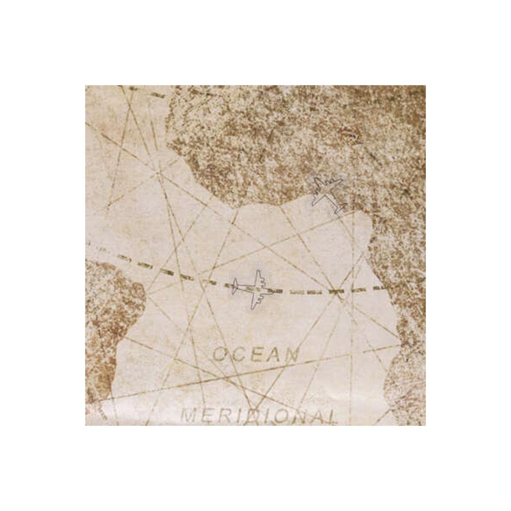 Voir la diapositive 2 : ATMOSPHERA Sticker plat mural  loft  70x87cm naturel & blanc