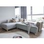 Voir la diapositive 3 : BEST MOBILIER Olli - canapé d'angle droit - convertible - avec coffre - 4 places - en tissu
