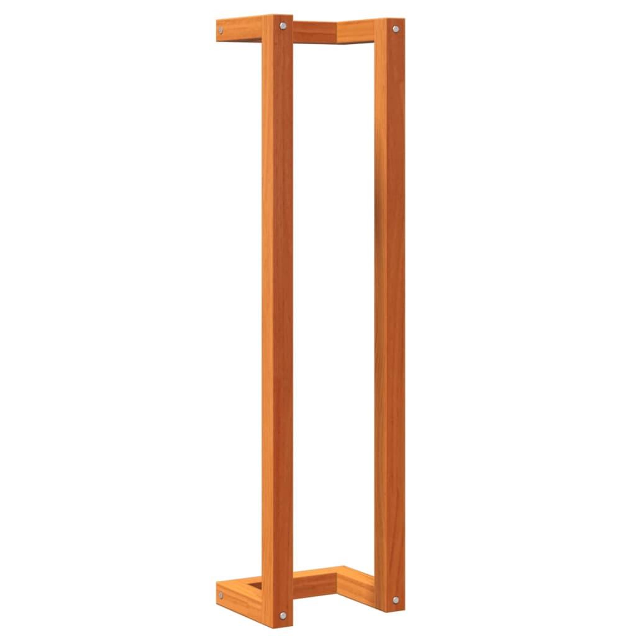 Voir la diapositive 2 : VIDAXL Porte-serviette marron cire 23x18x90 cm bois de pin massif