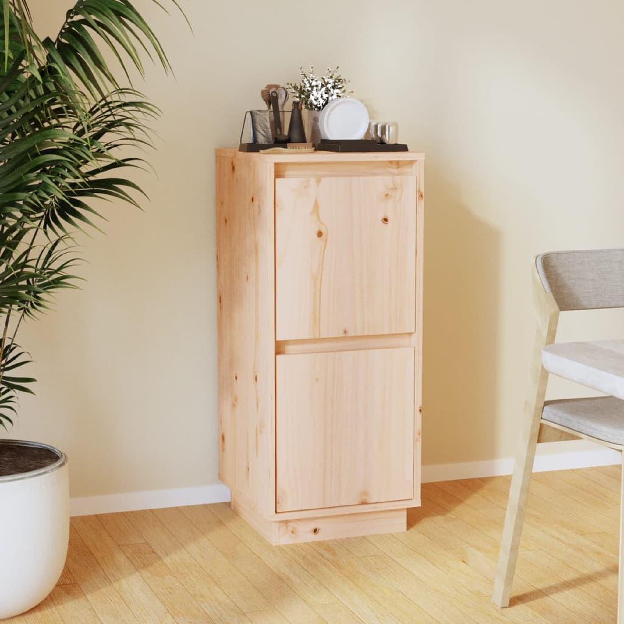 Voir la diapositive 1 : VIDAXL Buffet 31,5x34x75 cm Bois massif de pin