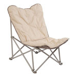 FIVE Fauteuil de camping pliant matelassé. Coloris disponibles : Gris, Beige