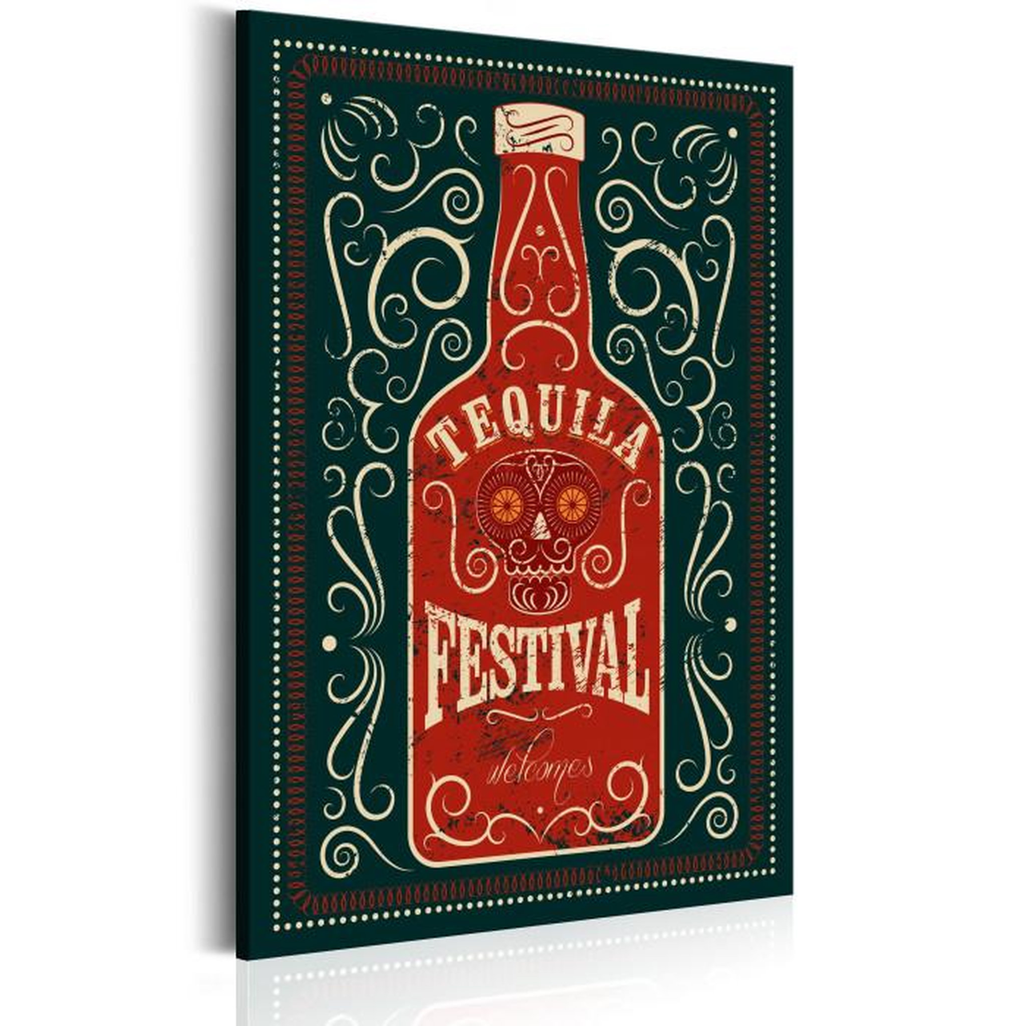 Paris Prix Tableau Imprimé  Tequila Festival. Coloris disponibles : Multicolore