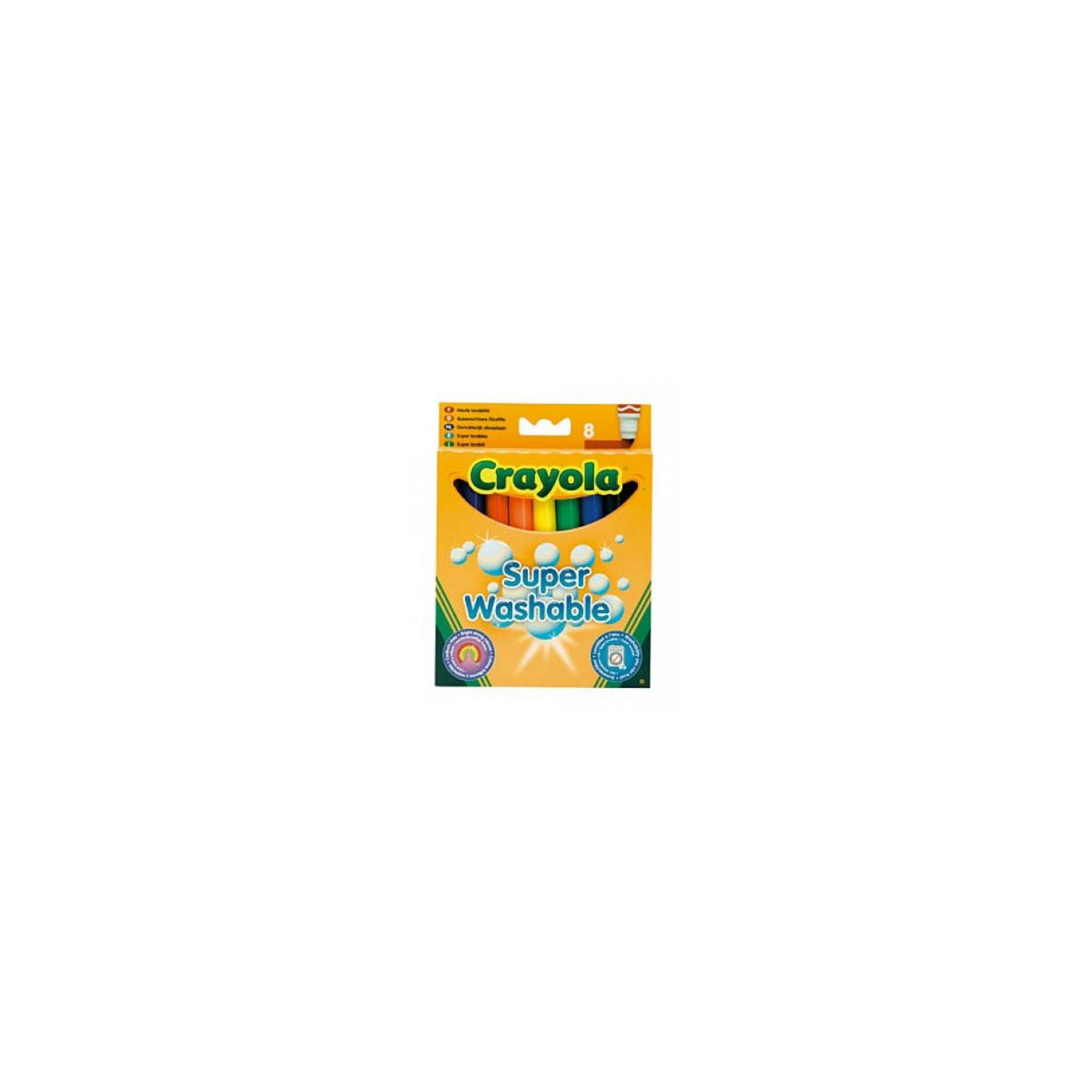 Crayola 8 Feutres a colorier Ultra Lavable