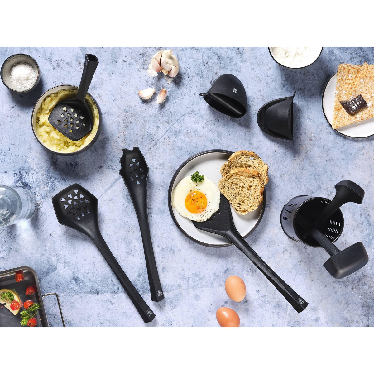 BJORN Set d'ustensiles de cuisine en thermoplastique JESPER - 9 pièces