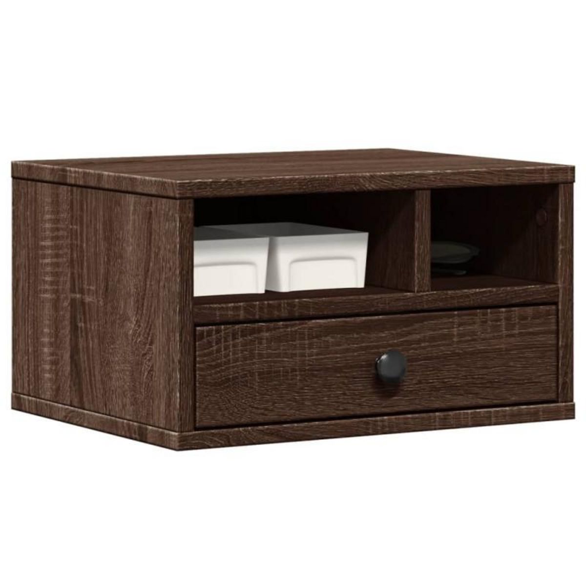 VIDAXL Support d imprimante chêne marron 40x32x22,5 cm bois ingénierie