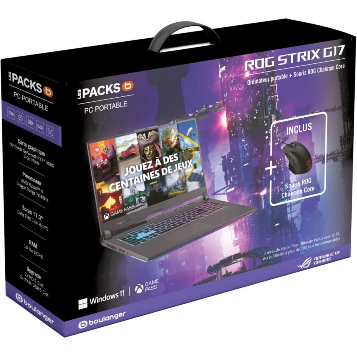 ASUS PC Gamer Pack ROG STRIX G17 G713PV-HX110W