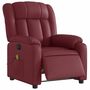 Voir la diapositive 3 : VIDAXL Fauteuil de massage inclinable electrique rouge bordeaux