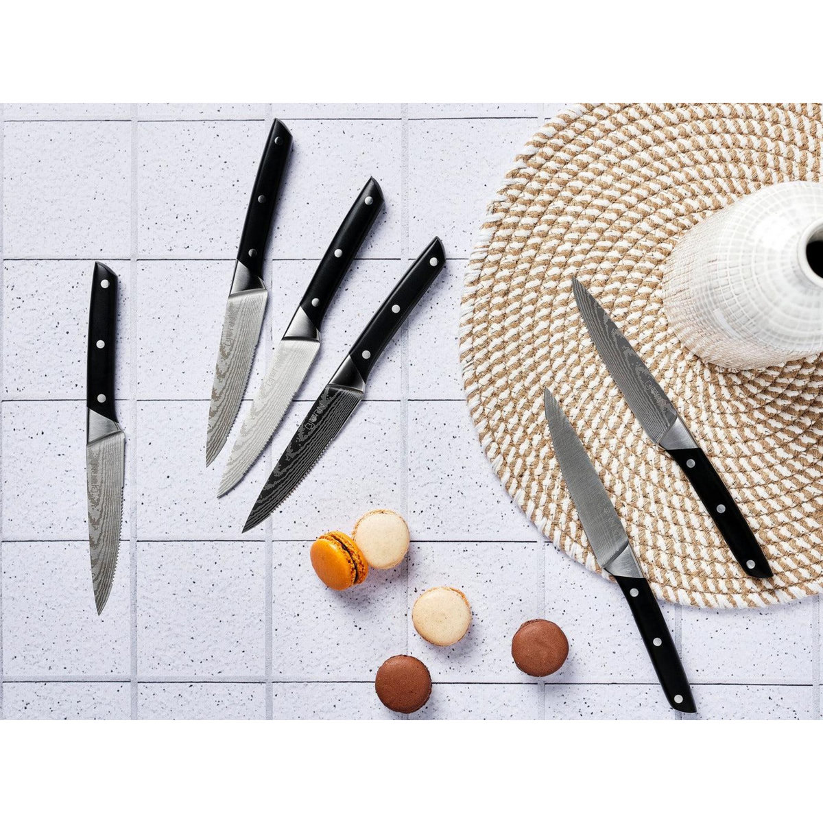 BJORN Couteaux à steak ERLING - 6 pièces