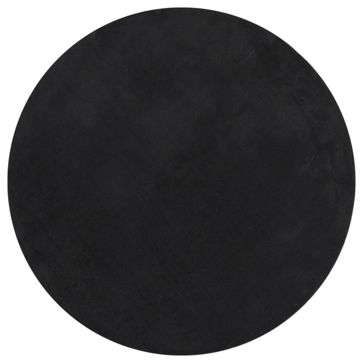 VIDAXL Tapis HUARTE a poils courts doux et lavable noir Ø 120 cm