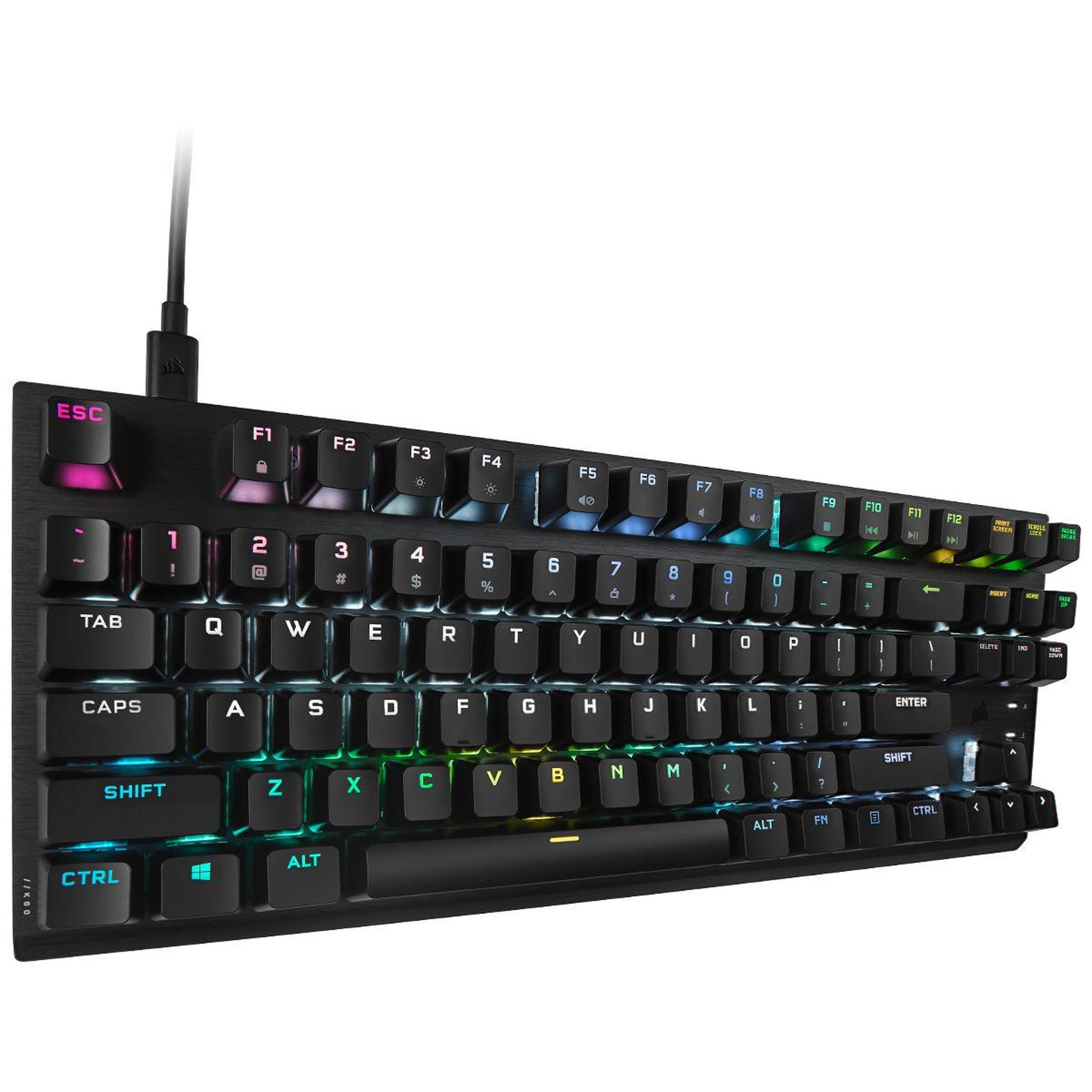 Voir la diapositive 5 : Corsair Clavier gamer K60 RGB PRO TKL OPX