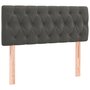 Voir la diapositive 2 : VIDAXL Tete de lit Gris fonce 100x7x78/88 cm Velours