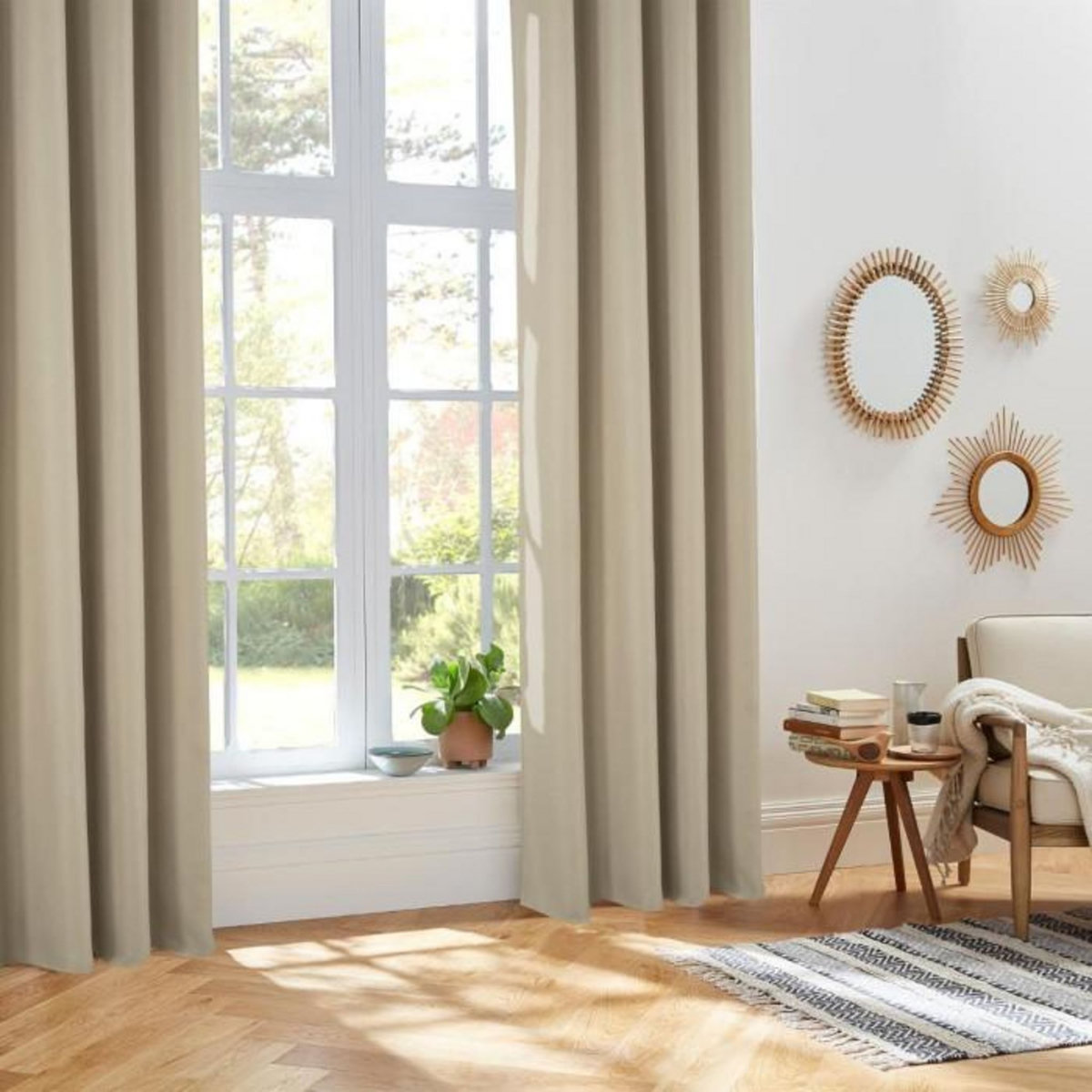 ATMOSPHERA Rideau à Œillets Isolant  Isa  140x260cm Lin