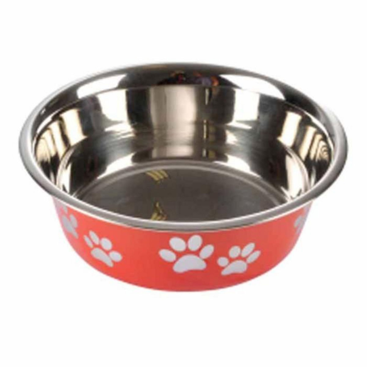 Paris Prix Gamelle pour Chien & Chat  Motifs Pattes  17cm Rouge