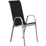 Voir la diapositive 3 : Habitat et Jardin Table et chaises de jardin en textilène  Cordoba  - Phoenix - 6 places - Noir