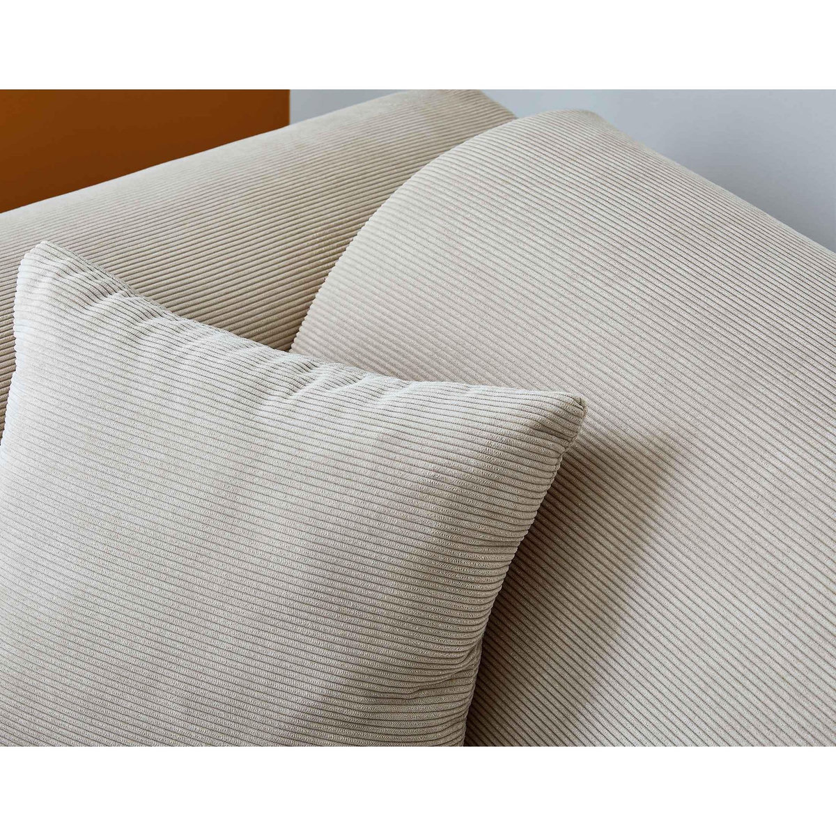 LISA DESIGN Aumance - canapé d'angle droit 4 places - en velours côtelé