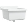 Voir la diapositive 2 : VIDAXL Lavabo pour montage murale blanc 40x40x24 cm resine