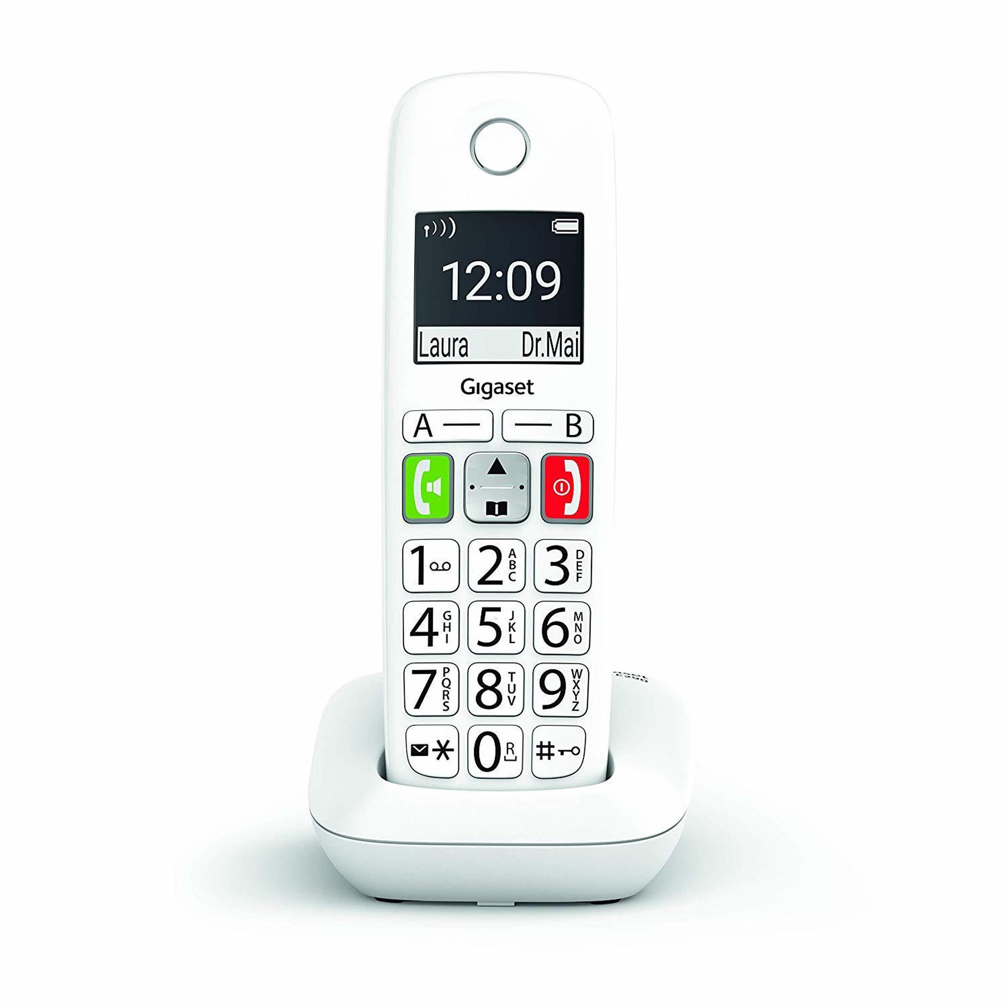 Voir la diapositive 3 : GIGASET Téléphone analogique dect gigaset e290 avec identification de l'appelant blanc