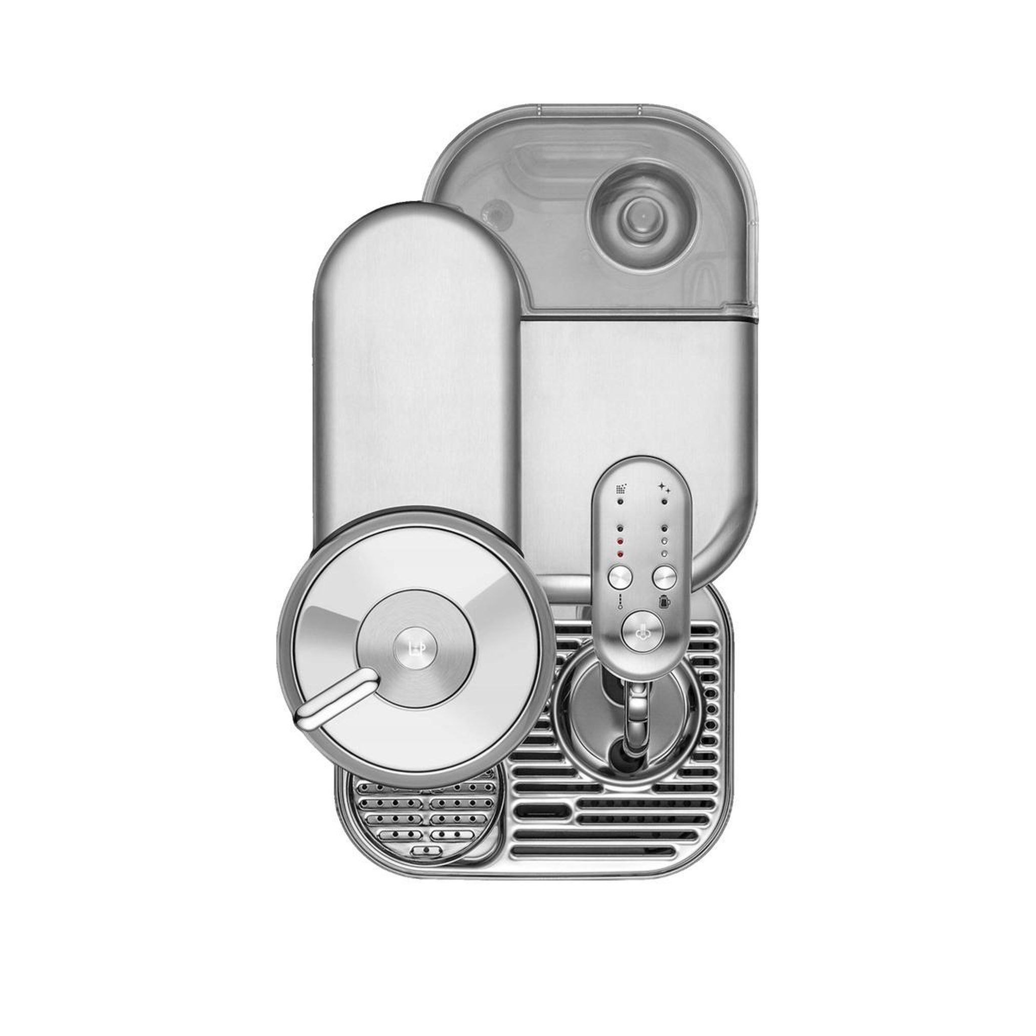 Voir la diapositive 2 : Sage SP Machine à café Sage Nespresso Creatista Vertuo Argenté