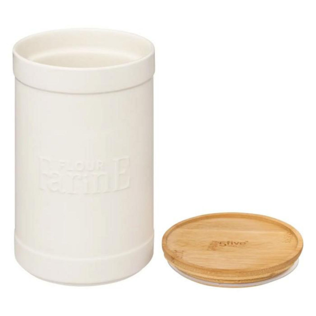 FIVE Boîte à Farine  Natureo  19cm Blanc