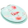 Voir la diapositive 3 : VIDAXL Siege WC Couvercle a fermeture en douceur MDF Flamant rose