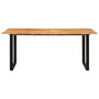 Voir la diapositive 2 : VIDAXL Table de salle a manger 180x90x76 cm Bois d'acacia massif