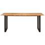 Voir la diapositive 2 : VIDAXL Table de salle a manger 180x90x76 cm Bois d'acacia massif