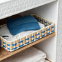 Voir la diapositive 3 : Paris Prix Lot de 2 Paniers de Rangement  Lupe  38cm Naturel & Bleu