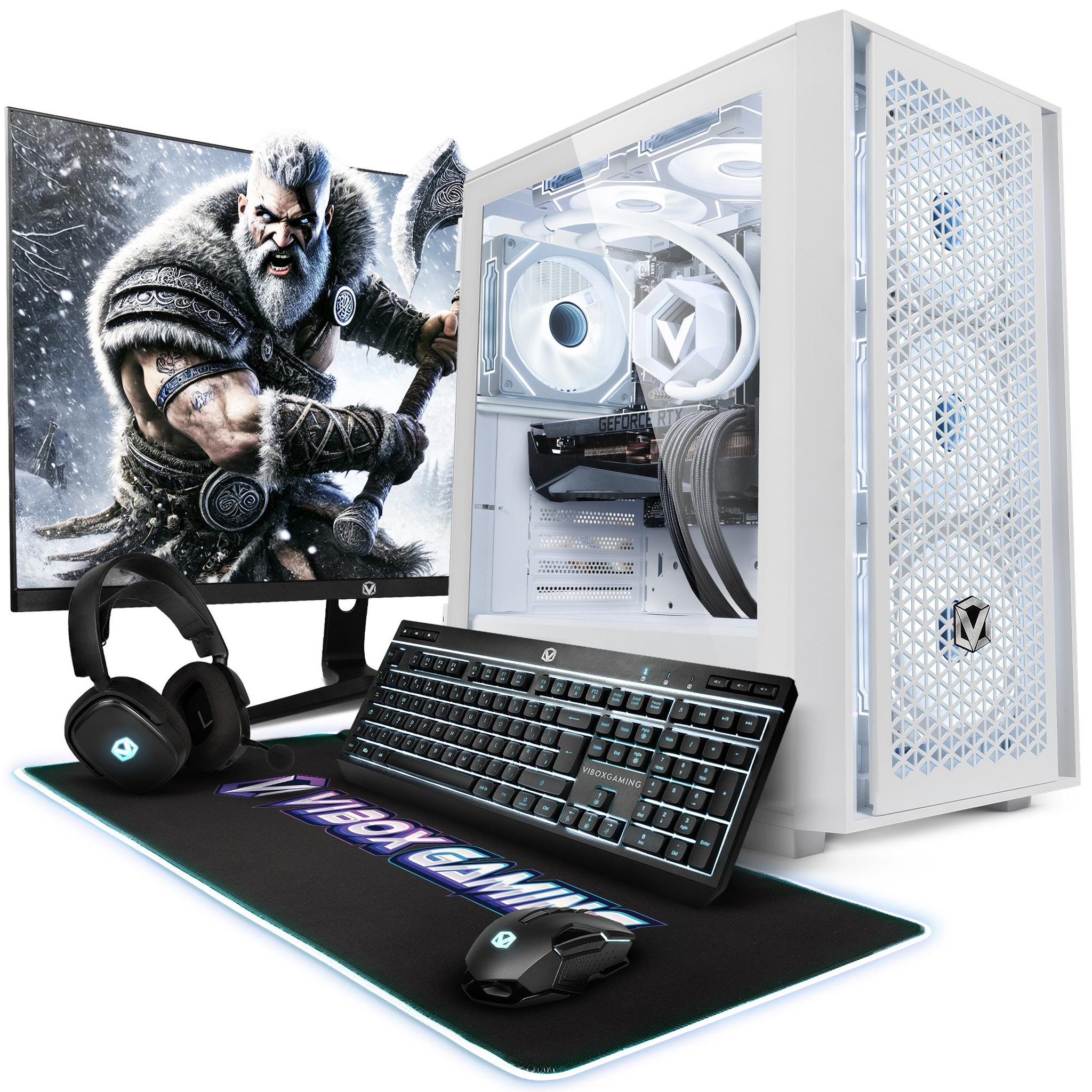 VIBOX PC Gamer Complet - i9 12900KF, RTX 5070, 32 Go RAM, 1 To SSD, Windows 11, WiFi 6 + Bluetooth 5.4