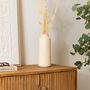 Voir la diapositive 2 : ATMOSPHERA Vase en Dolomite  Rily  30cm Beige